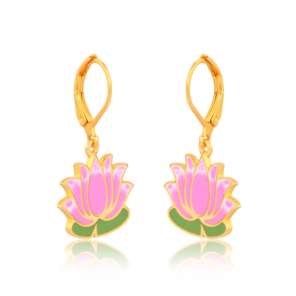 Lakshmi Lotus Earrings