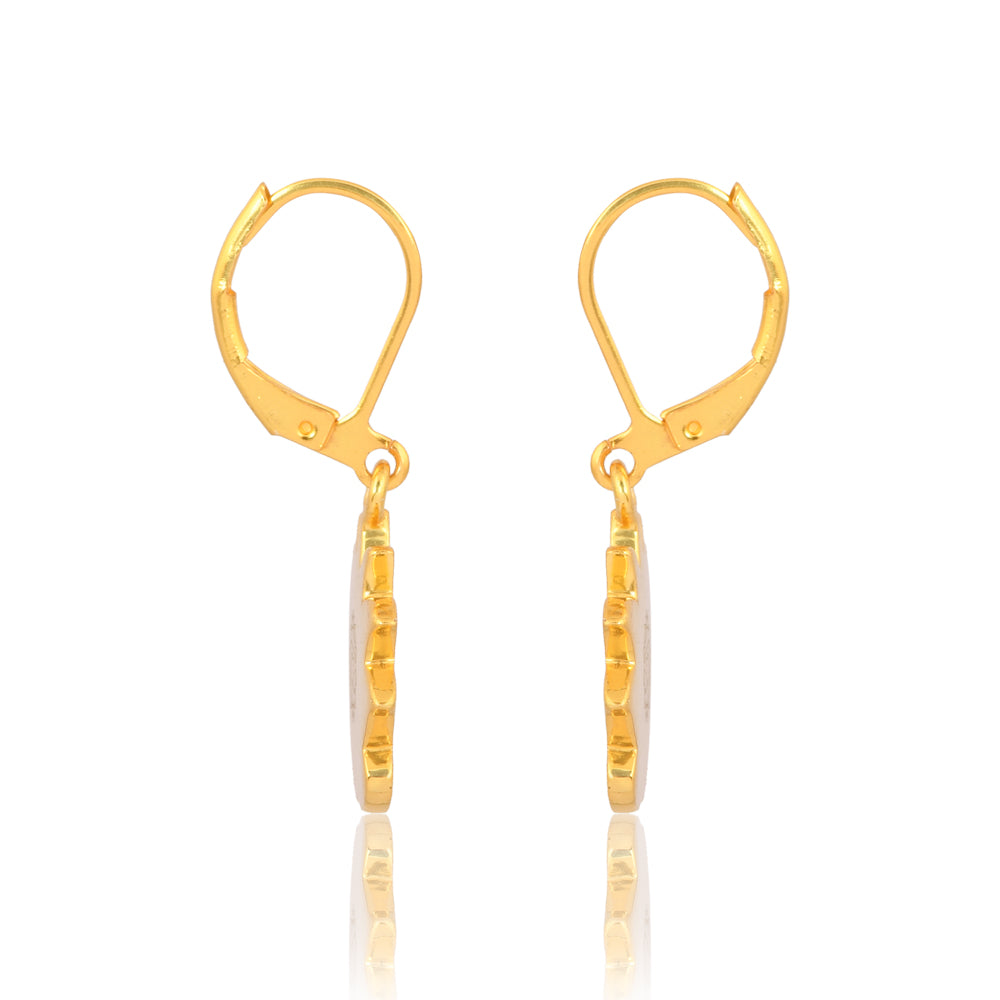 Lakshmi Lotus Earrings (18kt Gold Micron)