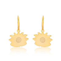 Lakshmi Lotus Earrings (18kt Gold Micron)