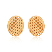 Mini Flower of Life Earrings (18Kt Gold Micron)