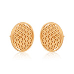Mini Flower of Life Earrings (18Kt Gold Micron)