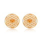 Mini Flower of Life Earrings  Brass