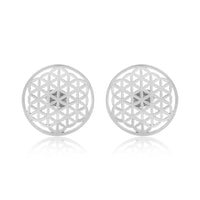 Mini Flower of Life Earrings (92.5 Sterling Silver)