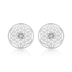Mini Flower of Life Earrings (92.5 Sterling Silver)