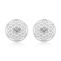 Mini Flower of Life Earrings (92.5 Sterling Silver)