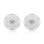 Mini Flower of Life Earrings (92.5 Sterling Silver)