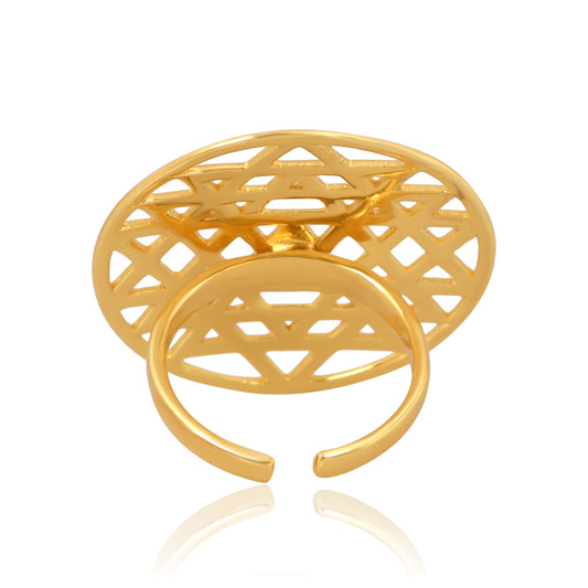 Navyoni Ring (18kt Gold Micron)
