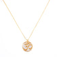 Om Symbol and Flower of Life Pendant  Brass