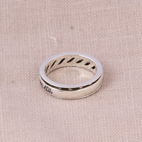 Om Mani Padme Hum Ring (92.5 Sterling Silver)
