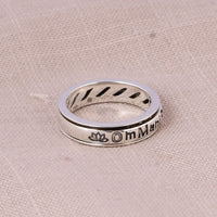 Om Mani Padme Hum Ring (92.5 Sterling Silver)