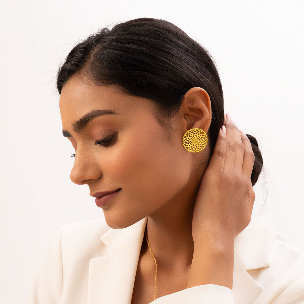 Energy Generator Earrings (18kt Gold Micron)
