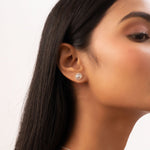 Twin Heart Chakra Stud Earrings (92.5 Sterling Silver)