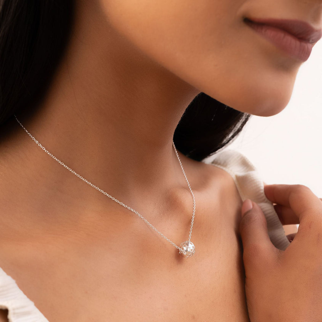 Twin Heart Chakra Ball Pendant (92.5 Sterling Silver)