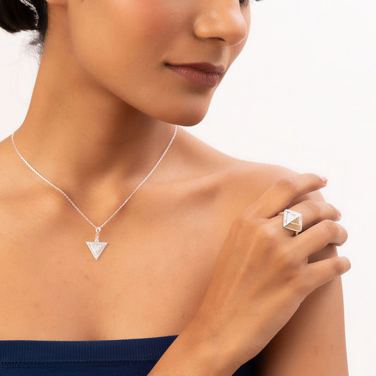 Hreem Yantra Charm Small (92.5 Sterling Silver)