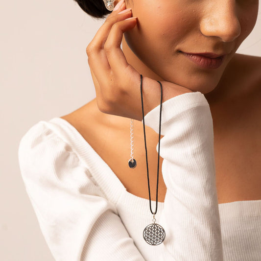 Mini Flower of Life Pendant without Chain (92.5 Sterling Silver)