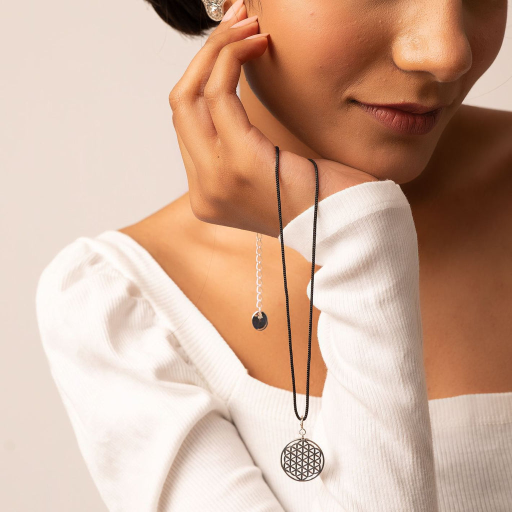 Mini Flower of Life Pendant without Chain (92.5 Sterling Silver)