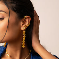 Kundalini Earrings  with Seven Chakras (Snake Earrings)