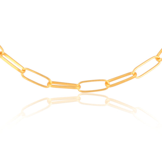 Paperclip Bracelet - Thick (18Kt Gold Micron)