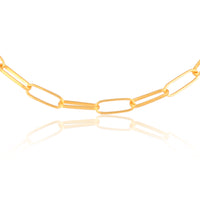 Paperclip Bracelet (Silver with 18kt Gold Micron)