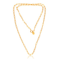 Paperclip Chain - 32inch (18Kt Gold Micron)
