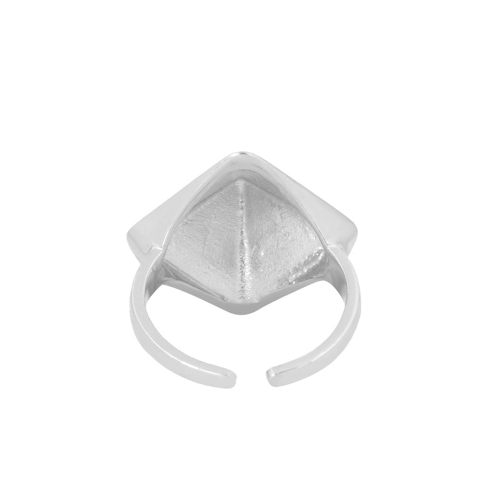 Egyptian Pyramid Ring  Silver