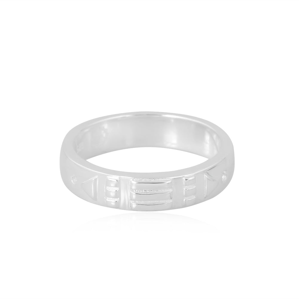 Atlantis Ring - Silver - Thin Band - 3mm