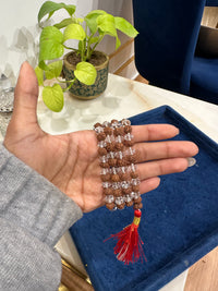 Powerful Rudraksh Mala with Sphatik