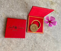 Shree Chakra Coin: 25mm (Silver with Gold Plating)