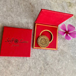 Shree Chakra Coin: 25mm (Silver with Gold Plating)