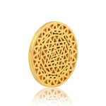 Shree Chakra Coin: 25mm (Silver with Gold Plating)