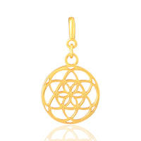 Seed of Life Charm  (18kt Gold Micron)