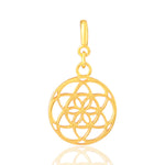 Seed of Life Charm  (18kt Gold Micron)