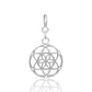 Seed of Life Charm  925 Sterling Silver