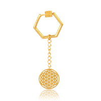 Seed of Life Keychain (18kt Gold Micron)