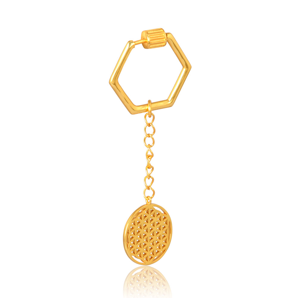 Sacred Geometry Pattern Keychain: Seed Of Life Symbol