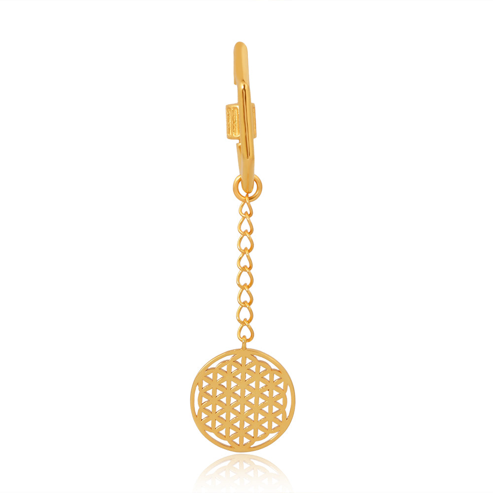 Seed of Life Keychain (18kt Gold Micron)