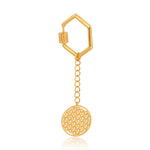 Seed of Life Keychain (18kt Gold Micron)