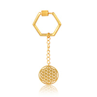 Seed of Life Keychain (18kt Gold Micron)