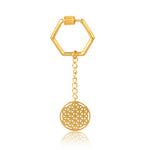 Seed of Life Keychain (18kt Gold Micron)