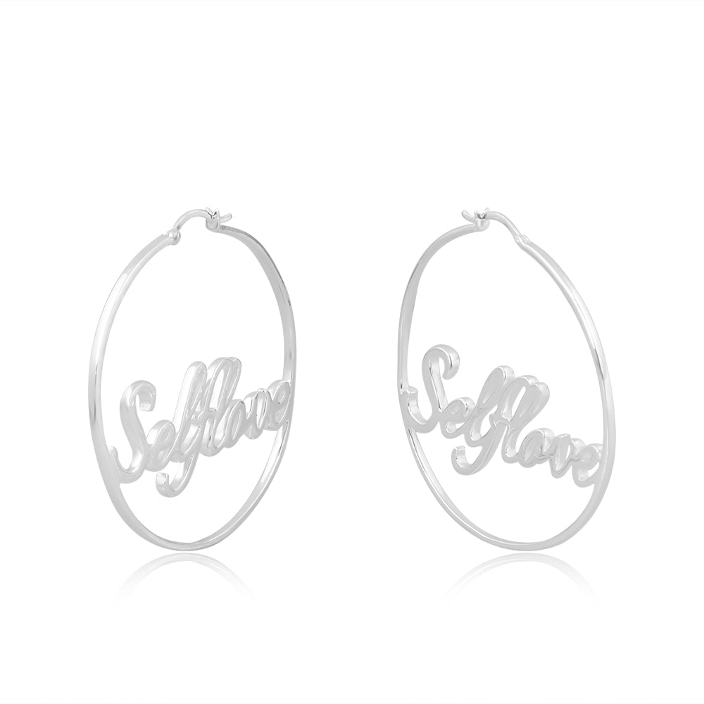 Self Love Loop Earrings - Silver