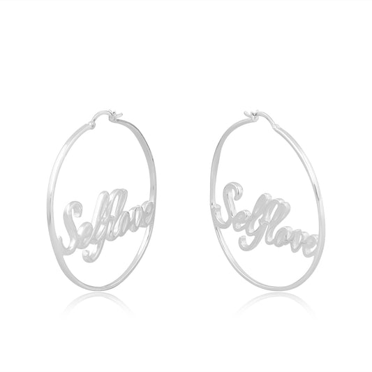 Self Love Loop Earrings - Silver