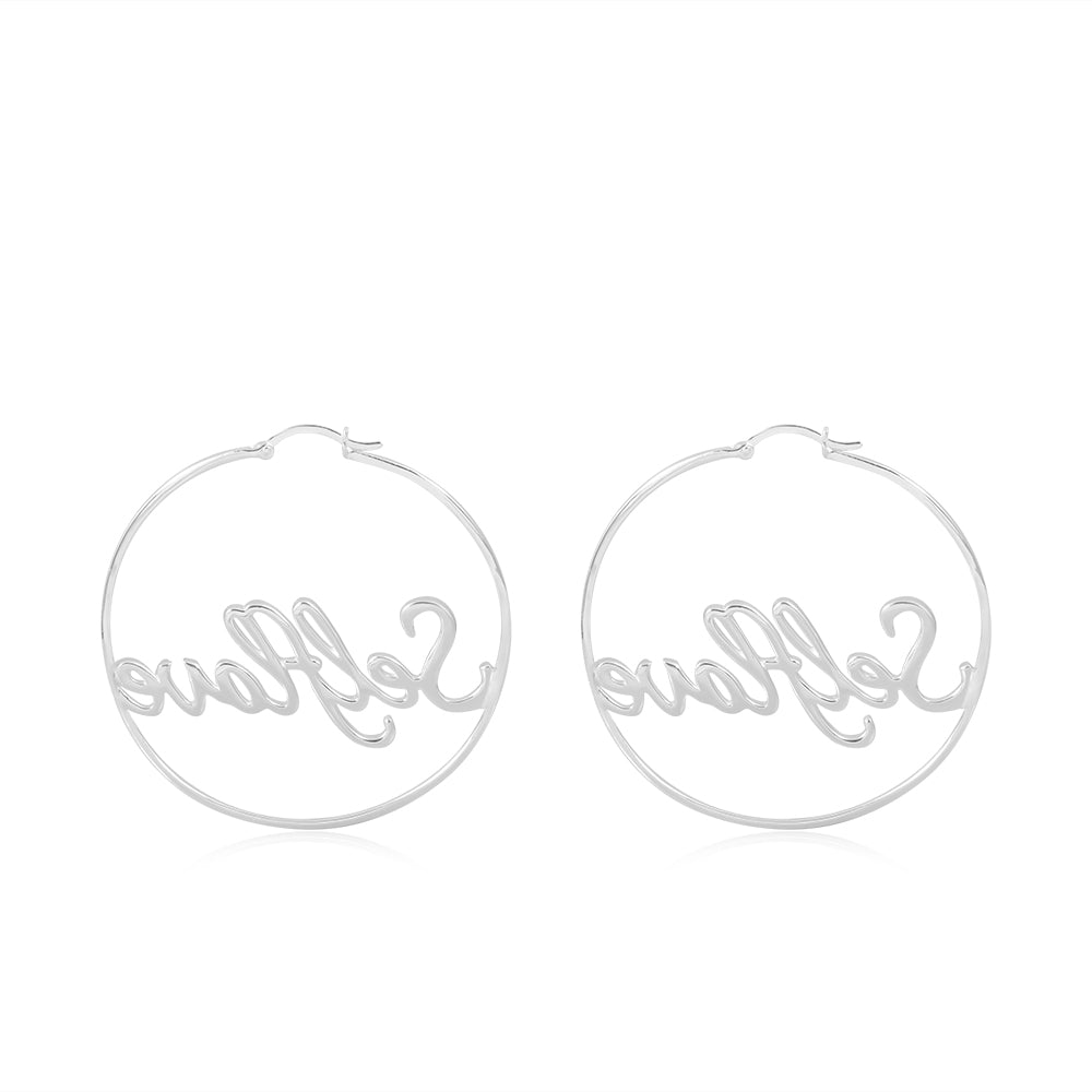 Self Love Loop Earrings - Silver