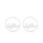 Self Love Loop Earrings (92.5 Sterling Silver)