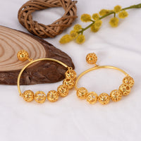 Seven Chakra Loop Earings (18Kt Gold Micron)