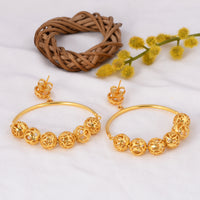 Seven Chakra Loop Earings (18Kt Gold Micron)