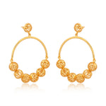 Seven Chakra Loop Earings (18Kt Gold Micron)