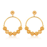 Seven Chakra Loop Earings (18Kt Gold Micron)