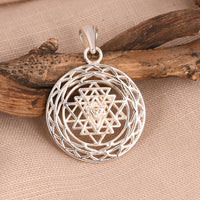 Shree Chakra Pendant (92.5 Sterling Silver)