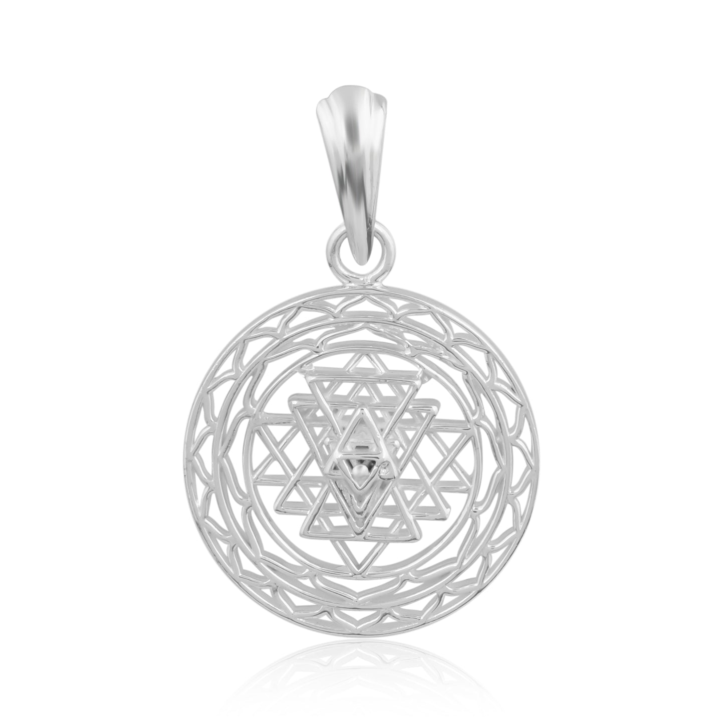 Shree Chakra 92.5 Sterling Silver Pendant