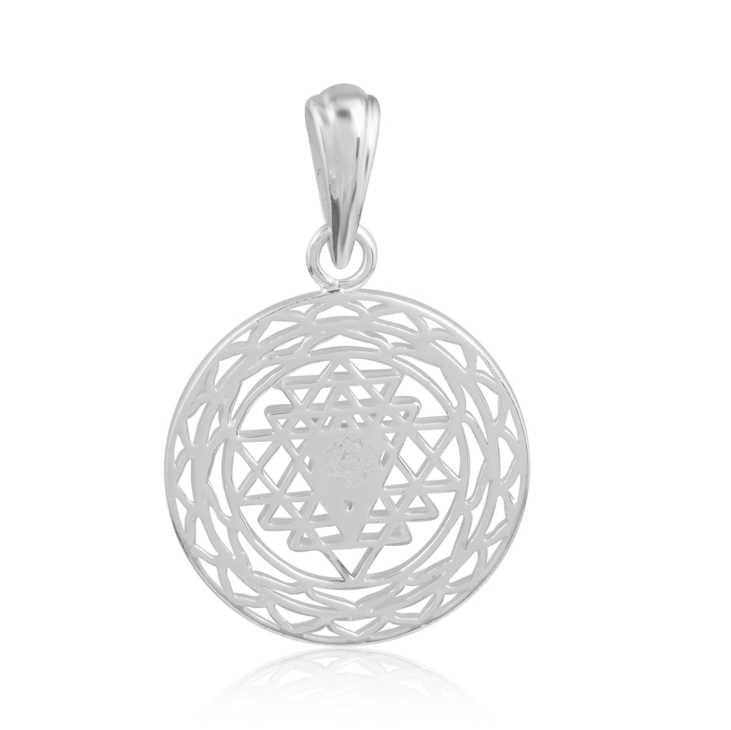 Shree Chakra 92.5 Sterling Silver Pendant